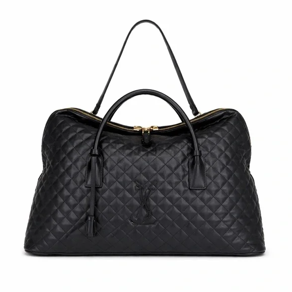 Yves Saint Laurent Black Quilted Travel Bag - Picture 1 of 5
